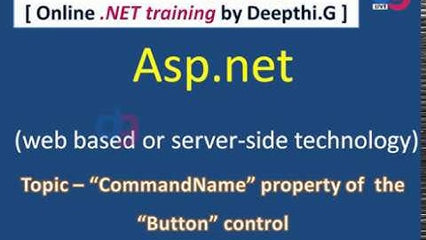 "CommandName" Button control property in Asp.net | dgTraining