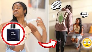 SMELLING LIKE ANOTHER MAN PRANK ON BF **HE LEAVES ME**