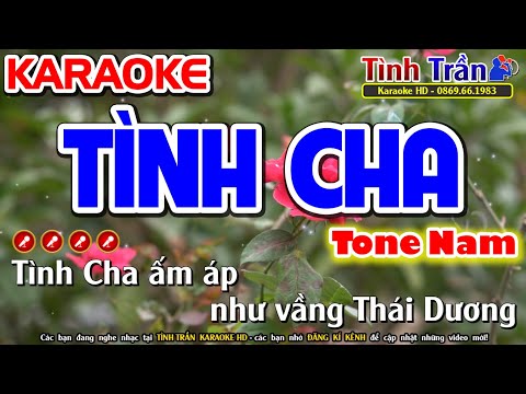 Tình Cha Karaoke Nhạc Sống Tone Nam ( Am ) - Tình Trần Organ