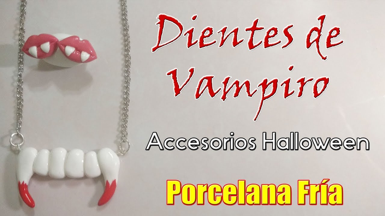 Colmillos de VAMPIRO Baratos y Facilisimos! - Ideas rapidas de HALLOWEEN ☆  Así o más fácil ☆ DIY 