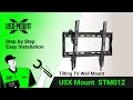 Stm012 usx mount  tilting tv mount  installation
