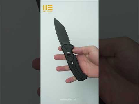 Classic black WE Knife Zentron with smooth flipping action.????