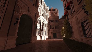 OpenGL - GIobal Illumination using Voxel Cone Tracing - Bistro test scene