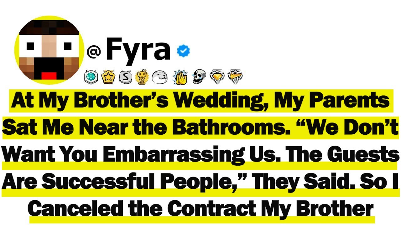 At My Brother’s Wedding, My Parents Sat Me Near the Bathrooms. “We Don’t Want You Embarrassing Us