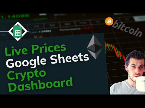 Live Cryptocurrency Dashboard in Google Sheets - Real-Time Portfolio Tracker