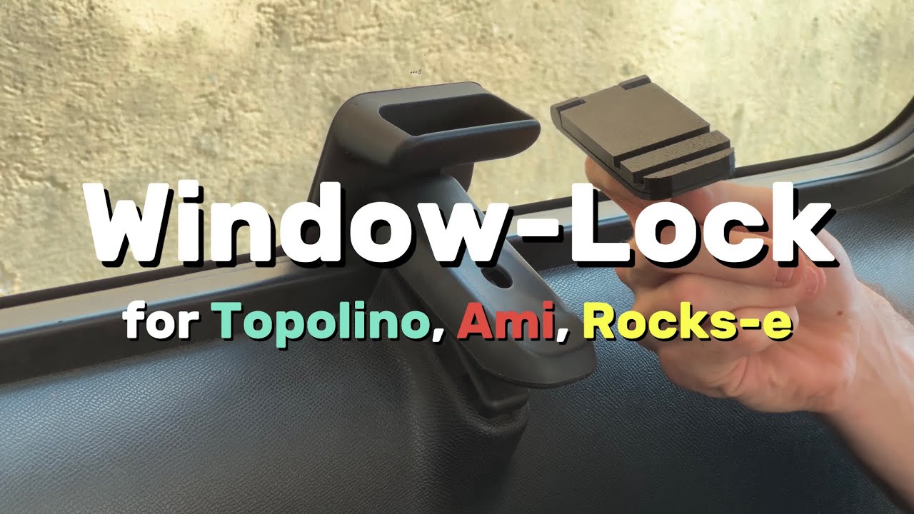 WINDOW-LOCK SYSTEM for Topolino, Ami, Rocks-e - YouTube