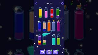 Water Sort Puzzle Educational Walkthrough – Levels 737–747 No Commentary #watersort