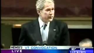 President George W. Bush Speaks at Virginia Tech