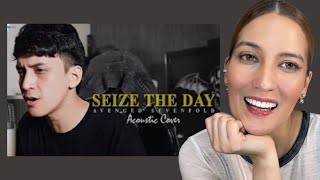 REAKSI Dimas Senopati Covering “Seize The Day” by Avenged Sevenfold | Acoustic Cover