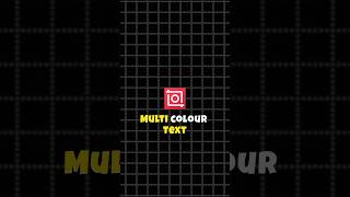 Inshot | Multi Colour Text Effect 🍂 #shorts #tutorial #inshot #editing #edit