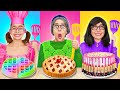 Granny vs me vs mom cooking challenge  funny kitchen hacks by 123go food