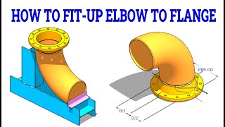 FLANGE TO ELBOW FIT UP DIFFERENT METHODS  TUTORIAL Pipe fit up tutorials