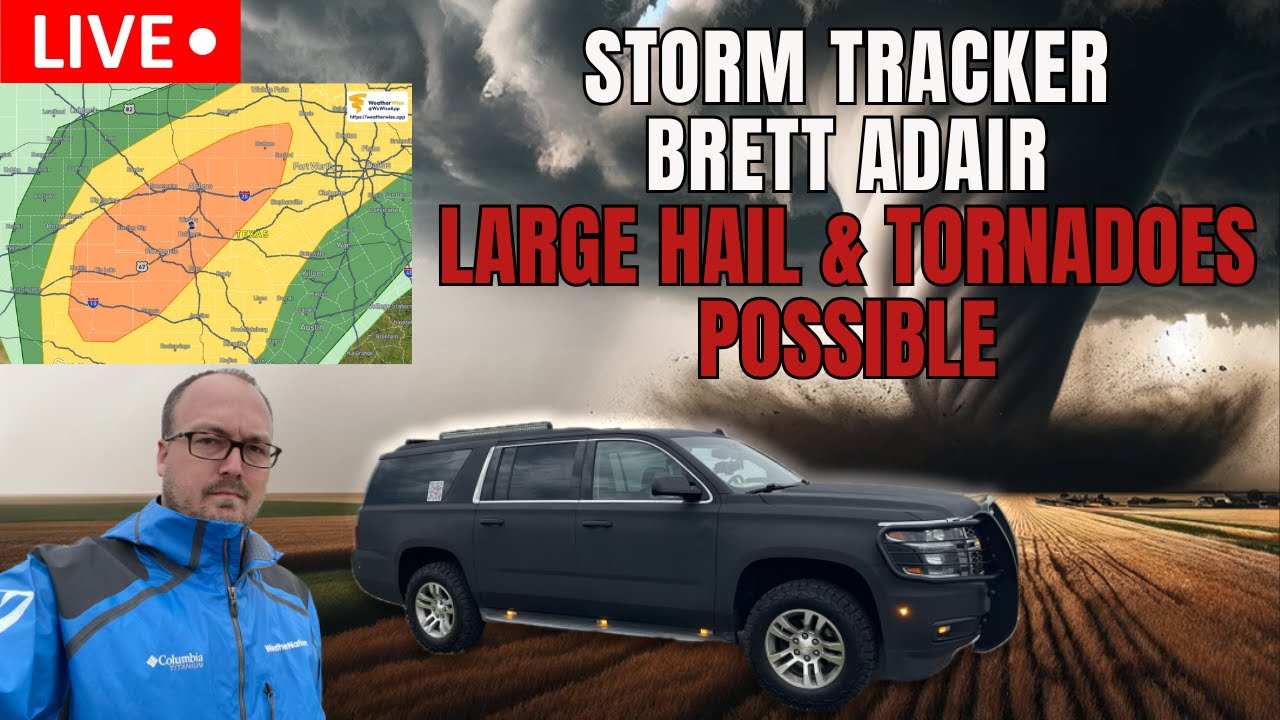 🔴LIVE Storm Chasing🔴 TEXAS Giant Hail & Tornado Risk... - YouTube