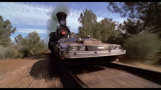 Back To The Future 3 Train Pushing Delorean Scene Recreated In GTAV. With BTTFV Mod