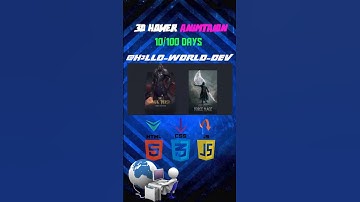 3D HOWER ANIMATED USING HTML, CSS, JS | Days :- 10 | 100 days project challenge. #css #java #html