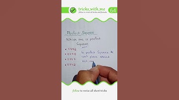 find perfect square | bank exam tricks #shorts #maths #reels #ssccglmts #maths #aptitude #reelsvideo