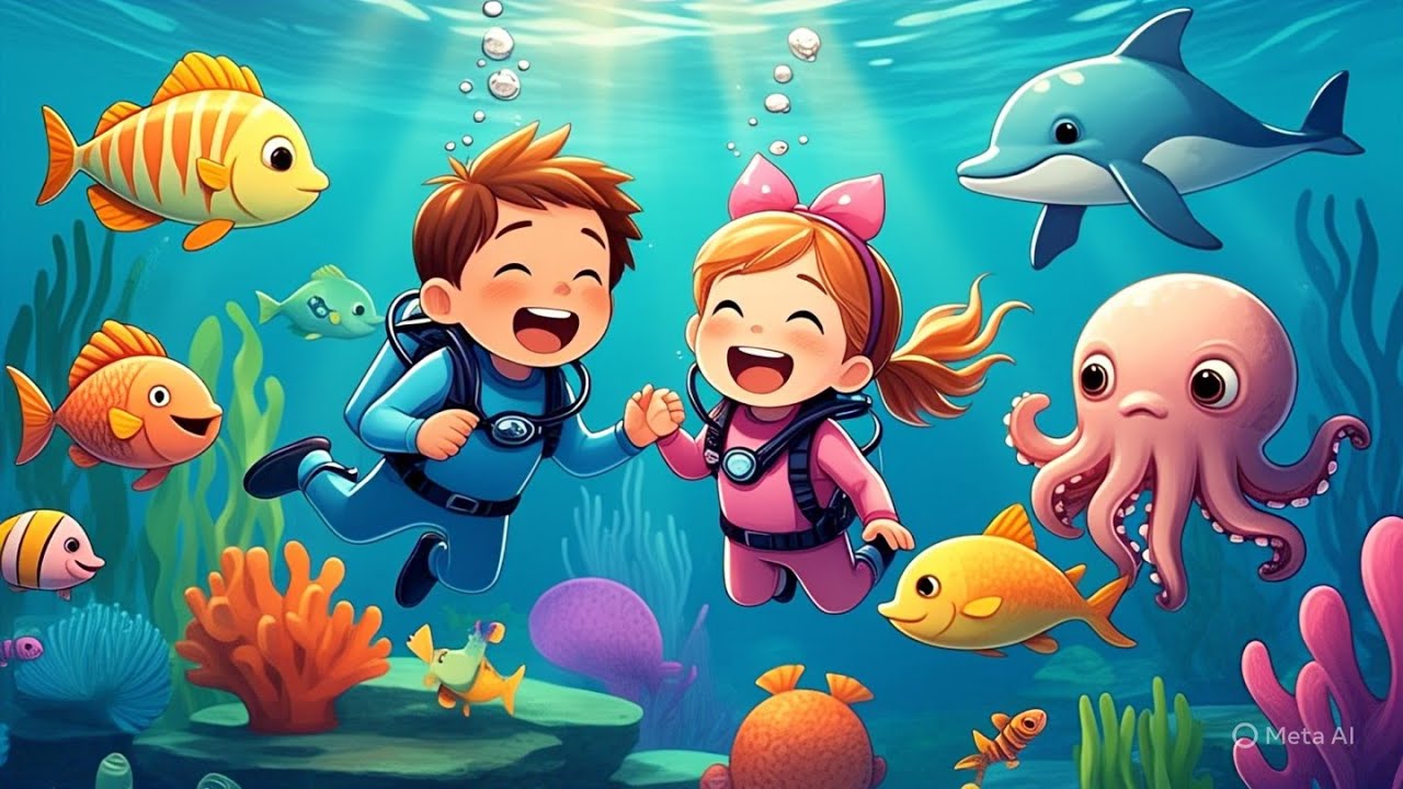 Down in the Deep Blue Sea | Ocean Song | Kids Songs about Sea Animals ...