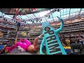 LOGAN PAUL SPLASHES KSI WHO IS DRESSED AS A PRIME BOTTLE AT WWE WRESTLEMANIA 39!!! WWE News