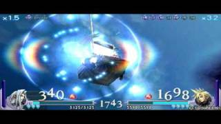 Dissidia Final Fantasy - Sephiroth Lvl 23 VS Cloud Lvl 53 - MAX CPU - No Damage -