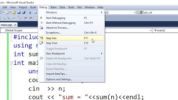 C++ Programming 38 Debugging C++ Code in Microsoft Visual Studio