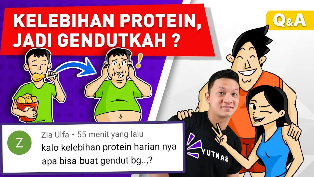DIET TINGGI PROTEIN, MALAH BIKIN GEMUK? | AKIBAT KELEBIHAN PROTEIN  | QNA DIET SANTUY EPS. 6