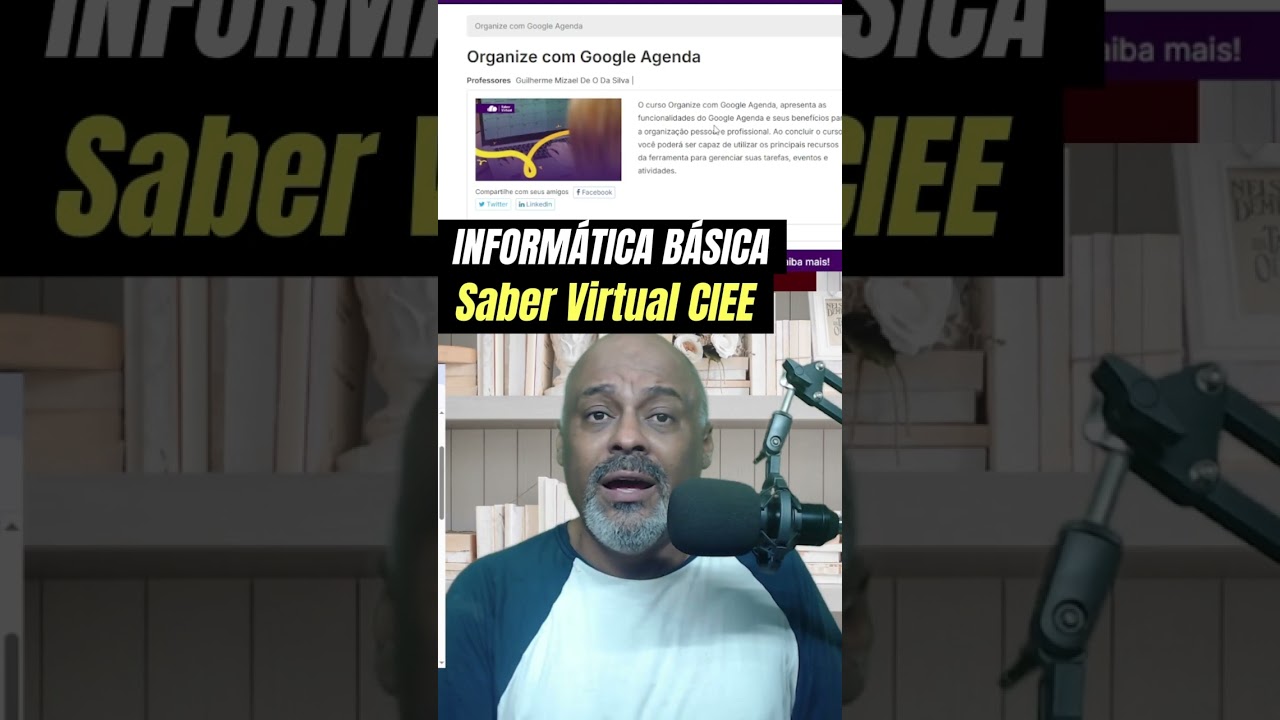 Cursos de inform&aacute;tica Gratuitos Saber Virtual CIEE #Shorts