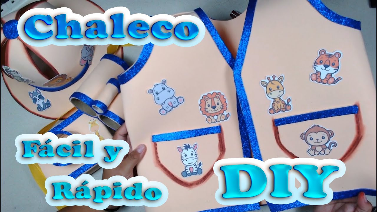 DIY Como Hacer un Chaleco de Guía explorador de Fomy Fácil y Rápido/MANUALIDADES