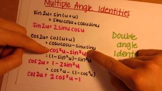 5.4 Sum, Difference, and Multiple Angle Identities