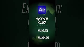 Wiggle Expression-Position After Effects