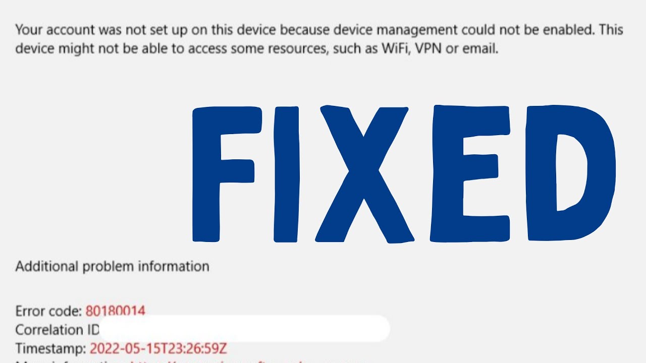How to Fix Error Code 80180014 in Windows 11 - YouTube