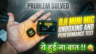 Dji mini mic unboxing and performance test l best combo for Motovlogging l mic in budget 😀 #dji 