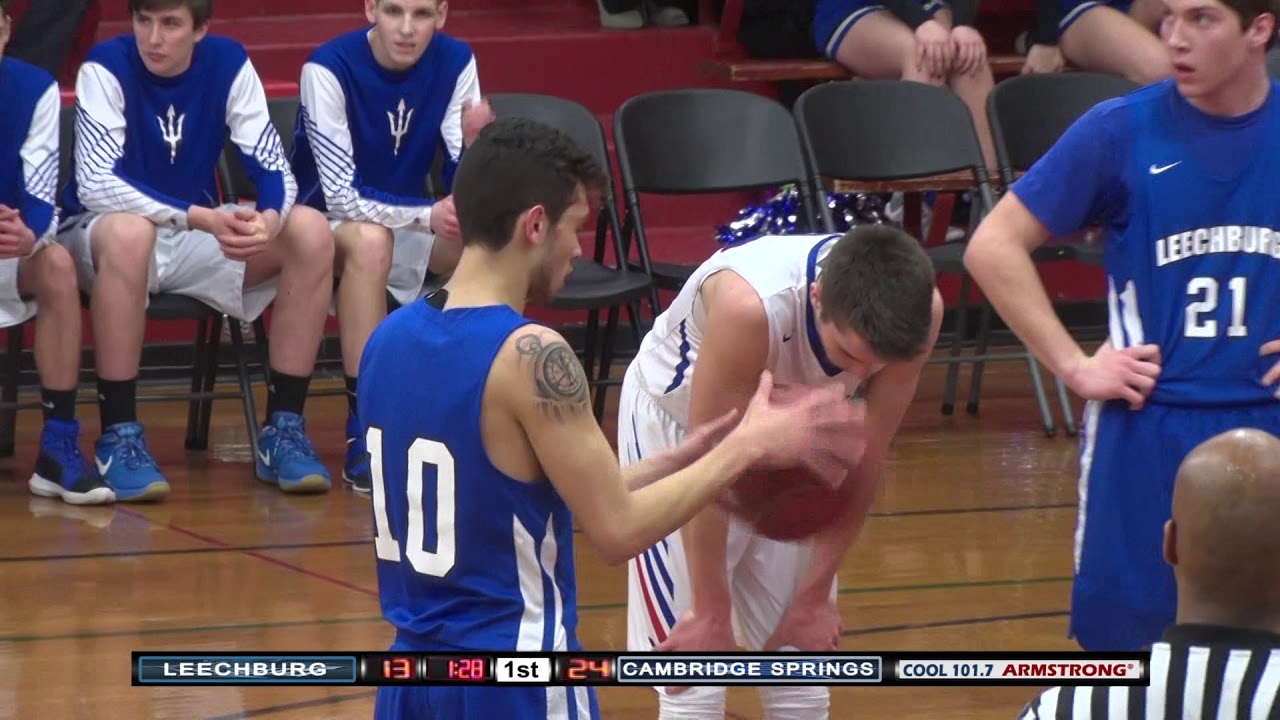 Boys High School Basketball Playoff Leechburg vs Cambridge Springs
