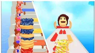 Pancake run game Mix Levels Walk through Android, ios Game play 🎮
