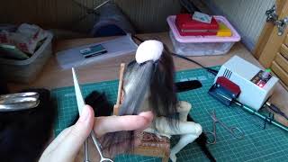 Парик для шарнирной куклы своими руками Мастер-класс Handmade BJD wig