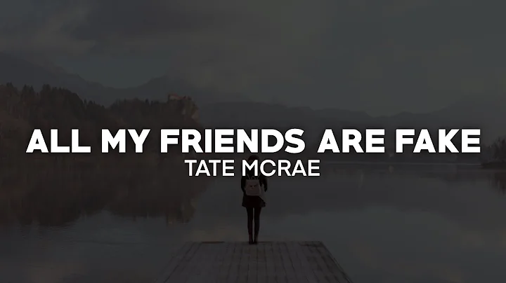 Tate McRae - all my friends are fake (Lyrics)