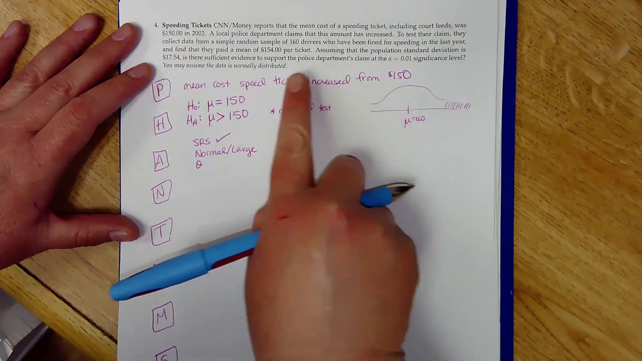 Math 113 Ch 17F (PHANTOMS and Speeding Tickets) - YouTube