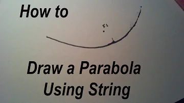 How to Draw a Parabola Using String - Tutorial