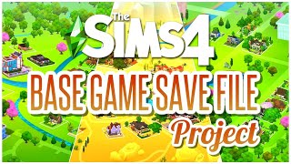 BASE GAME SAVE FILE TOUR + DOWNLOAD LINK || The Sims 4