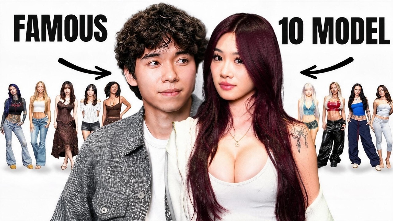 1 Famous Influencer vs 10 Models Blind Dating