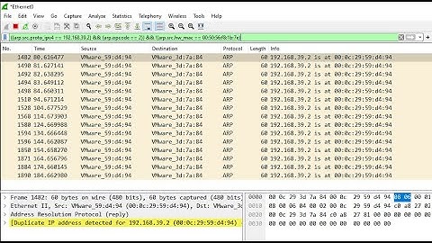Wireshark MITM ARP Poison Attack + Filter