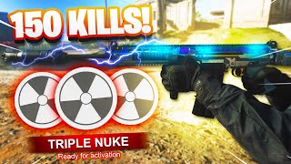 WORLDS FIRST TRIPLE TACTICAL NUKE in 10v10 in MODERN WARFARE! - BUFFED FAL BEST CLASS SETUP! (MW)