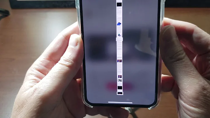 iOS 13 how to take a scrolling screenshot.