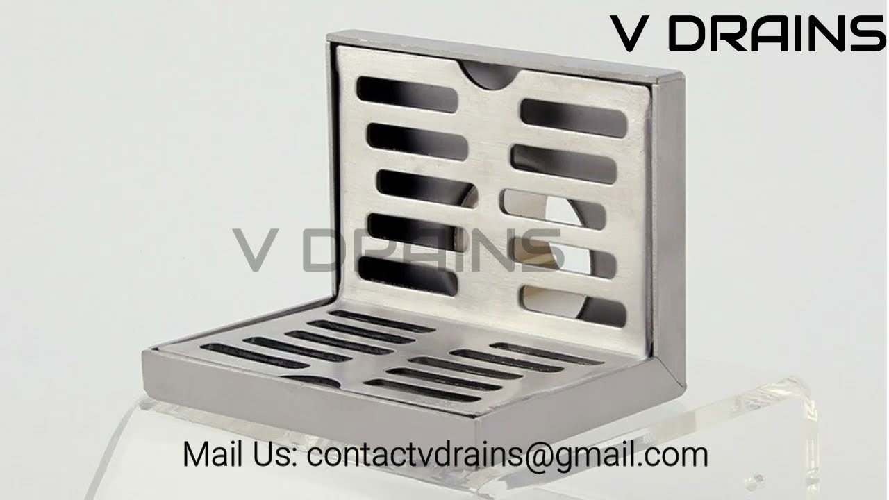 V Drains L Shape Wall Drainer Parapet Scupper Drain Material SS