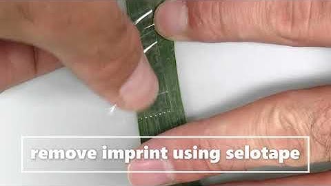 Making a stomatal leaf imprint