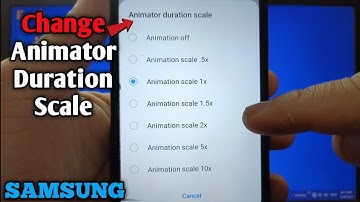How to change animator duration scale on Samsung Galaxy A02 | Developer Options | Drawing