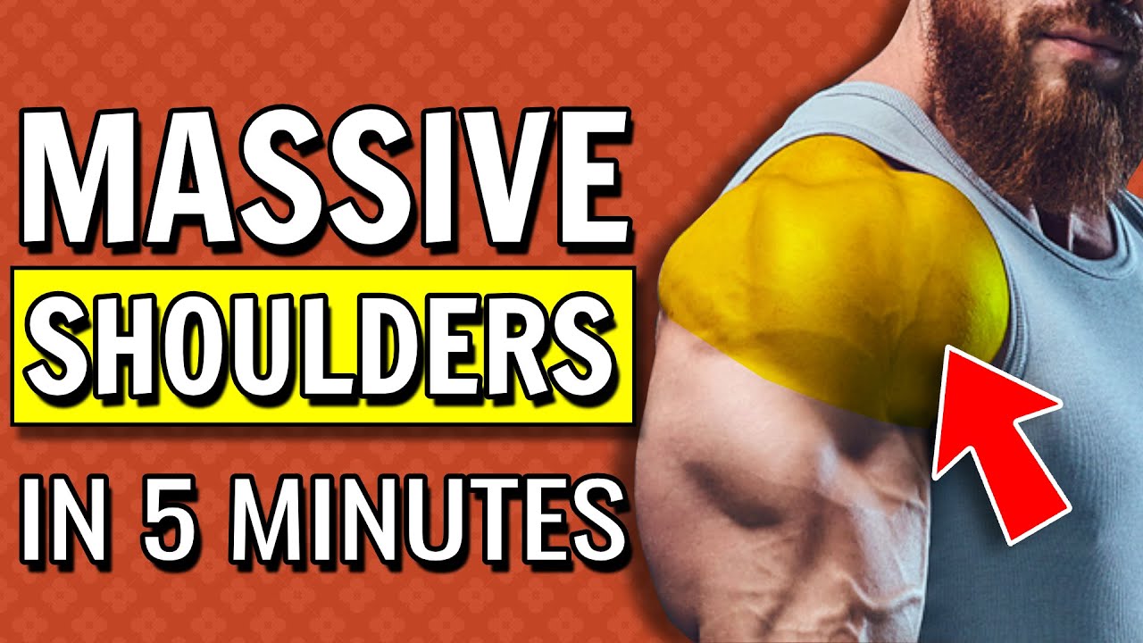 5 Min Shoulders Home Workout | No Equipment (How To Get Bigger Wider Shoulders For Skinny Guys)