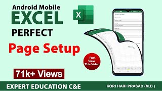 Android Mobile Excel Page setup Settings || Page Setup And Margin || Excel Page Setup In Mobile screenshot 5
