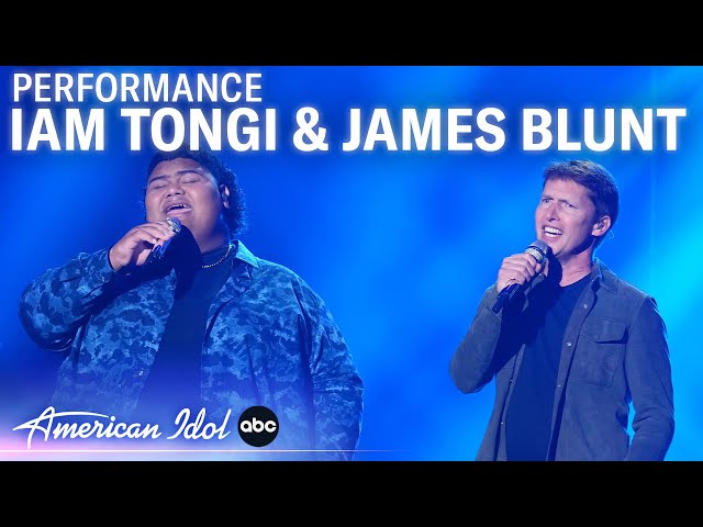 Iam Tongi u0026 James Blunt: Super Emotional Duet of Monsters Makes Idol History - American Idol 2023 class=
