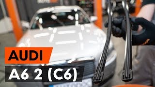 How to replace Wiper on AUDI A6 (4F2, C6) - video tutorial