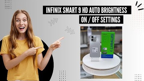 Infinix Smart 9 HD Auto Brightness ON/OFF Settings #infinixsmart9hd